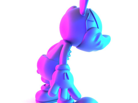3D Printing Creepy Mickey Mouse Bones toy Model 3D