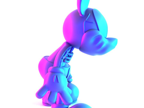 3D Printing Creepy Mickey Mouse Bones toy Model 3D