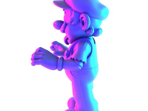3D Printing Zombie Super Mario Parody toy 3D Modell