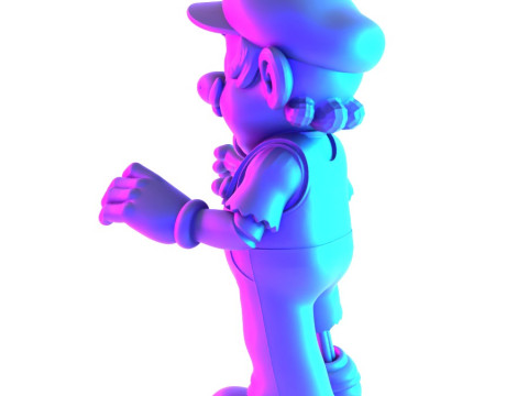3D Printing Zombie Super Mario Parody toy 3D Modell