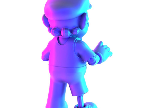 3D Printing Zombie Super Mario Parody toy 3D Modell