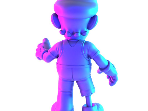 3D Printing Zombie Luigi Super Mario Parody toy Modello 3D