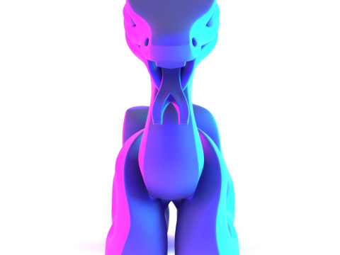 3D Printing Snake Minimalist Ornament Decoration toy 3D Modell