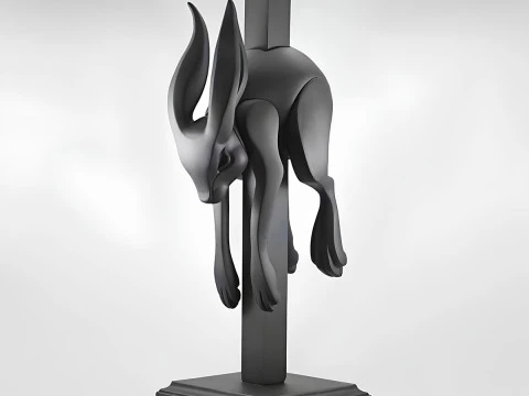 Giocattolo di stampa 3D Jumper Sad Bunny Ornamento minimalista Decorazione Modello 3D