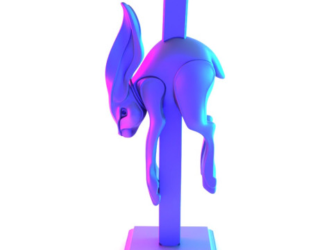 3D Printing Jumper Sad Bunny Minimalist Ornament Decoration toy 3D Model