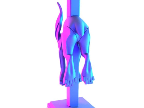 3D Printing Jumper Sad Bunny Minimalist Ornament Decoration toy 3D Model