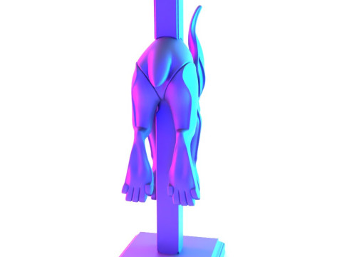 3D Printing Jumper Sad Bunny Minimalist Ornament Decoration toy 3D Model