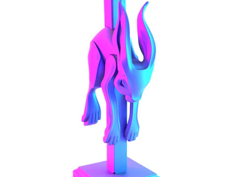 3D Printing Jumper Sad Bunny Minimalist Ornament Decoration toy 3D Model