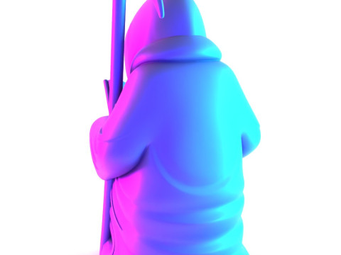 3D Printing Grim Reaper Death Reading How to be loved Heartbreak toy 3D 모델