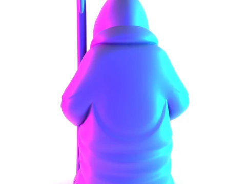 Stampa 3D Grim Reaper Death Reading Come essere amati Giocattolo crepacuore Modello 3D