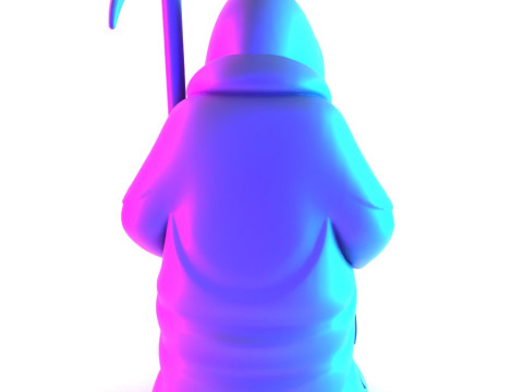 3D Printing Grim Reaper Death Reading How to be loved Heartbreak toy 3D 모델