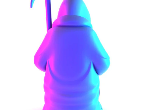 Stampa 3D Grim Reaper Death Reading Come essere amati Giocattolo crepacuore Modello 3D
