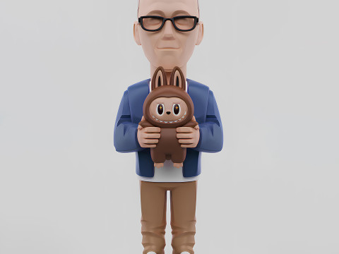 3D Printing Kasing Lung LABUBU ZIMOMO CREATOR The Monsters toy 3D मॉडल