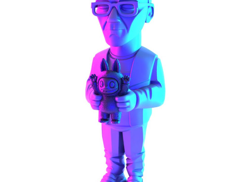 3D Printing Kasing Lung LABUBU ZIMOMO CREATOR The Monsters toy Model 3D