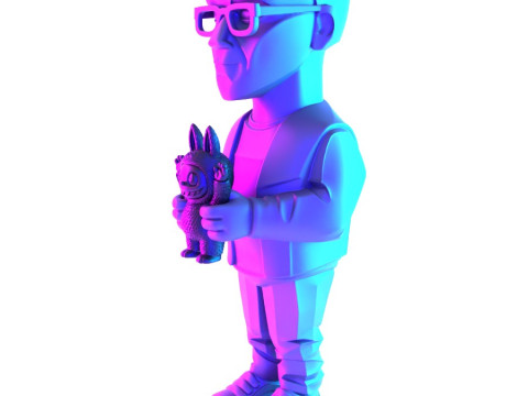 3D Printing Kasing Lung LABUBU ZIMOMO CREATOR The Monsters toy Model 3D