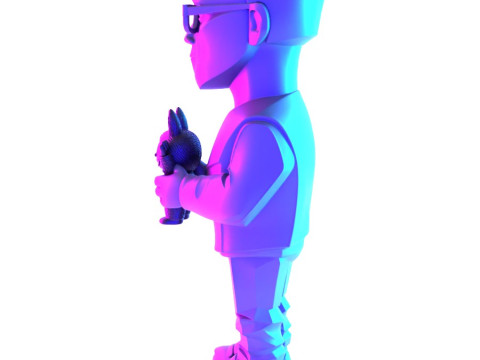 3D Printing Kasing Lung LABUBU ZIMOMO CREATOR The Monsters toy Model 3D