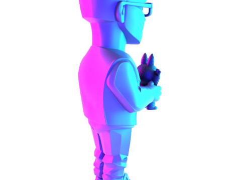 3D Printing Kasing Lung LABUBU ZIMOMO CREATOR The Monsters toy Model 3D
