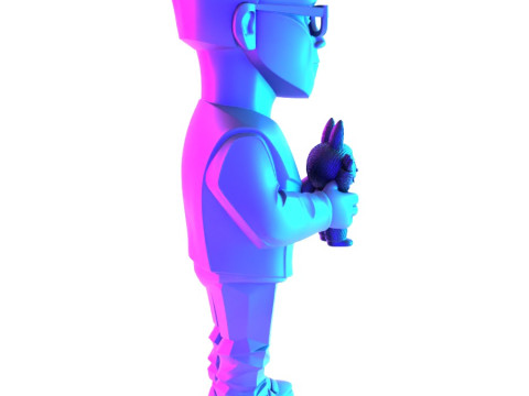 3D Printing Kasing Lung LABUBU ZIMOMO CREATOR The Monsters toy Model 3D