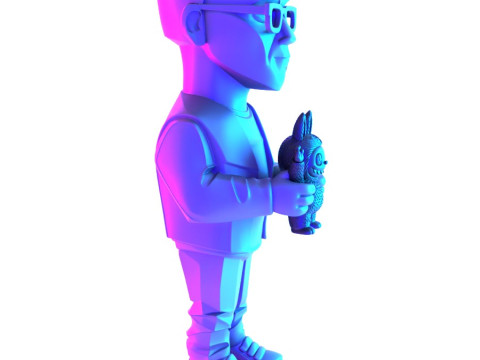3D Printing Kasing Lung LABUBU ZIMOMO CREATOR The Monsters toy Model 3D