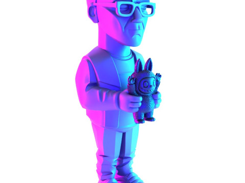 3D Printing Kasing Lung LABUBU ZIMOMO CREATOR The Monsters toy Model 3D