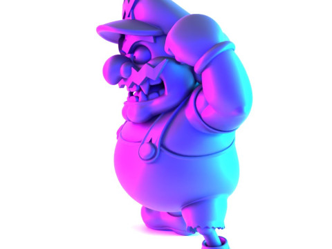 3D打印僵尸瓦里奥超级马里奥模仿玩具 3D 模型