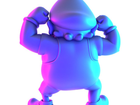 3D打印僵尸瓦里奥超级马里奥模仿玩具 3D 模型