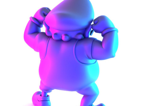 3D打印僵尸瓦里奥超级马里奥模仿玩具 3D 模型