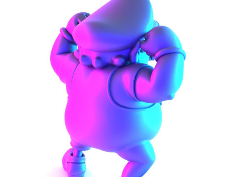 3D打印僵尸瓦里奥超级马里奥模仿玩具 3D 模型