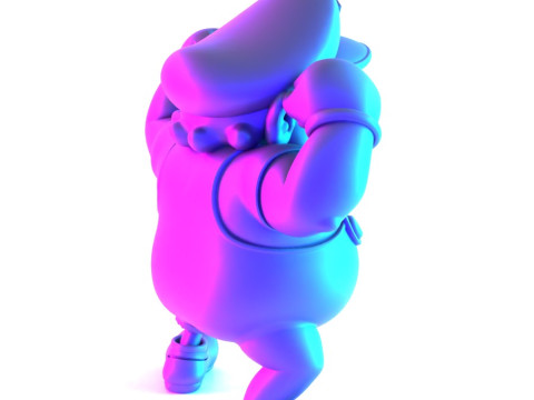 3D打印僵尸瓦里奥超级马里奥模仿玩具 3D 模型