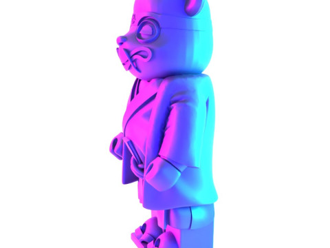 3D Printing Japanese Frog Bearbrick toy 3D Модель