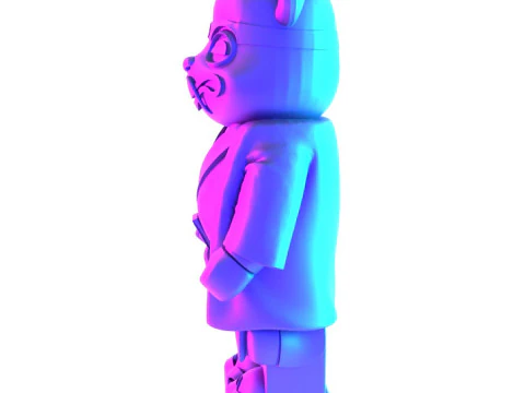 3D Printing Japanese Frog Bearbrick toy 3D Model
