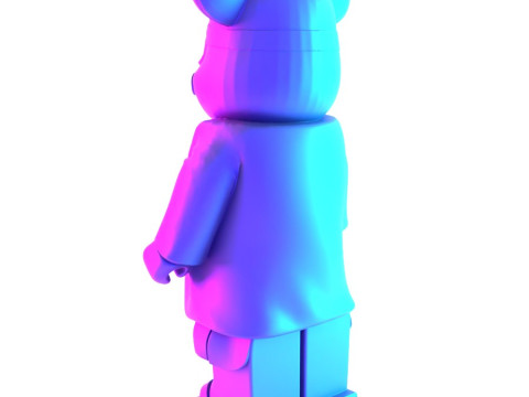 3D Printing Japanese Frog Bearbrick toy 3D Модель