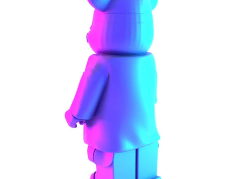 3D Printing Japanese Frog Bearbrick toy 3D Model
