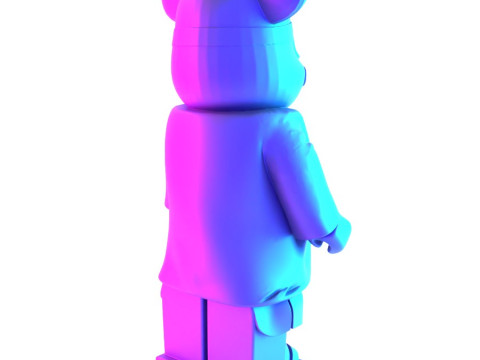 3D Printing Japanese Frog Bearbrick toy 3D Модель