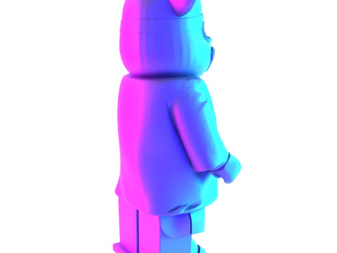 3D Printing Japanese Frog Bearbrick toy 3D Модель