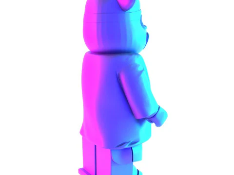 3D Printing Japanese Frog Bearbrick toy 3D Model