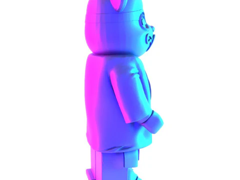 3D Printing Japanese Frog Bearbrick toy 3D Model