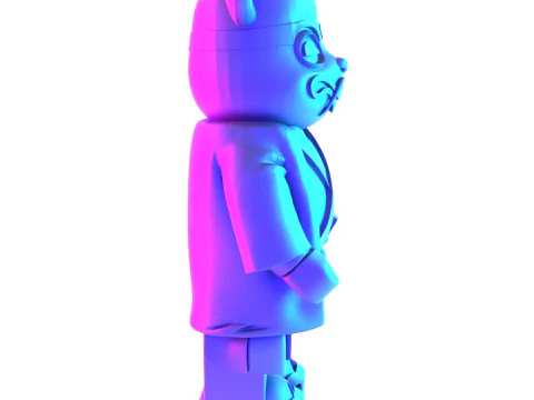 3D Printing Japanese Frog Bearbrick toy 3D Model