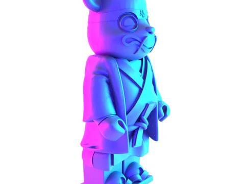 3D Printing Japanese Frog Bearbrick toy 3D Model