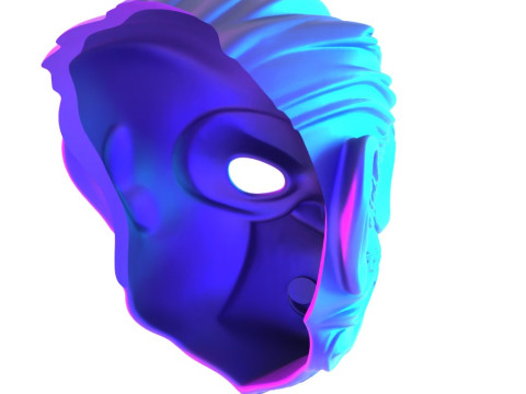 3D Printing GTA V Space Monkey Mask Cigar Chimp toy Modello 3D