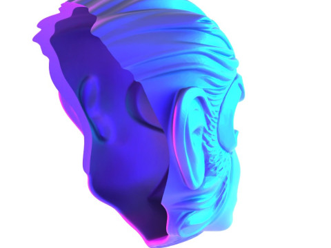 3D Printing GTA V Space Monkey Mask Cigar Chimp toy Modello 3D
