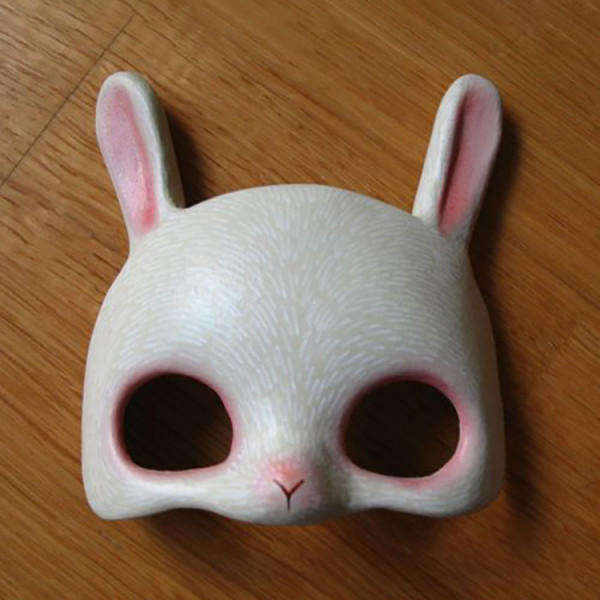 3D Printing Minimal Rabbit Stylized Bunny Mask toy 3D Modell .c4d .max .obj .3ds .fbx .stl .blend 
