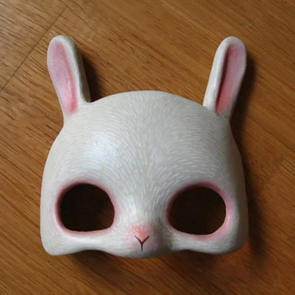 3D Printing Minimal Rabbit Stylized Bunny Mask toy 3D Model .c4d .max .obj .3ds .fbx .stl .blend