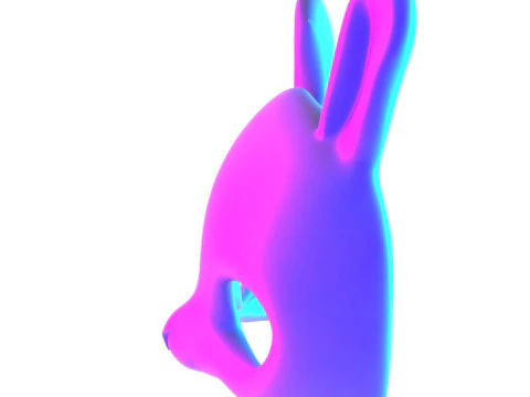 3D Printing Minimal Rabbit Stylized Bunny Mask toy 3D Model