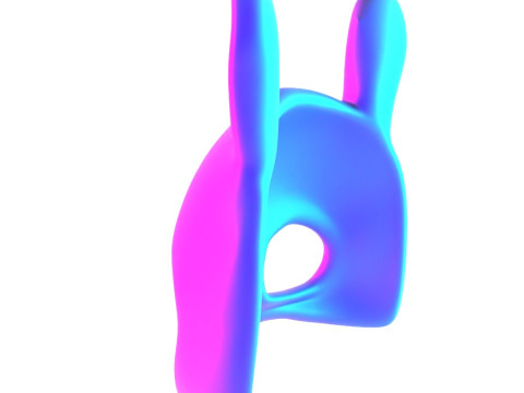 3D Printing Minimal Rabbit Stylized Bunny Mask toy 3D Modell