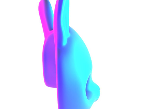 3D Printing Minimal Rabbit Stylized Bunny Mask toy 3D Modell