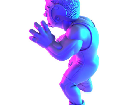 Jouet d'impression 3D des combattants amateurs de Westling Modèle 3D