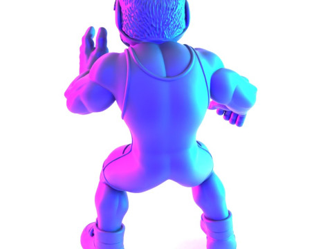 Jouet d'impression 3D des combattants amateurs de Westling Modèle 3D