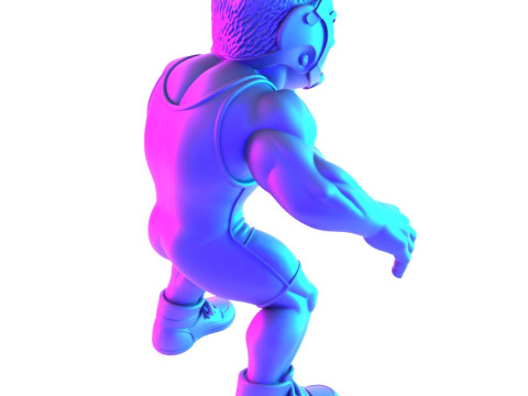 Jouet d'impression 3D des combattants amateurs de Westling Modèle 3D