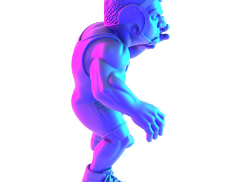 Jouet d'impression 3D des combattants amateurs de Westling Modèle 3D